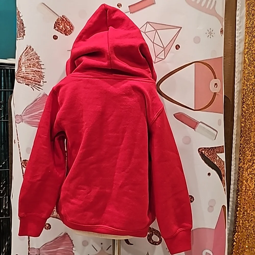 F Foster care red toddler hoodie port and company